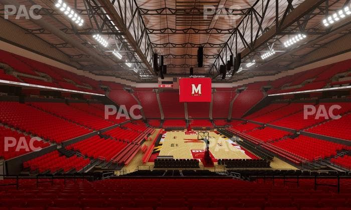 Xfinity Center - MD - Section 107 Seat View