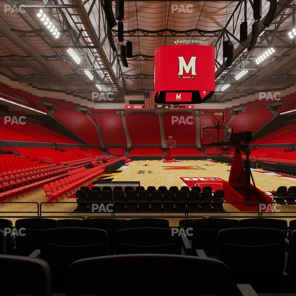 Xfinity Center - MD - Section 107 Seat View