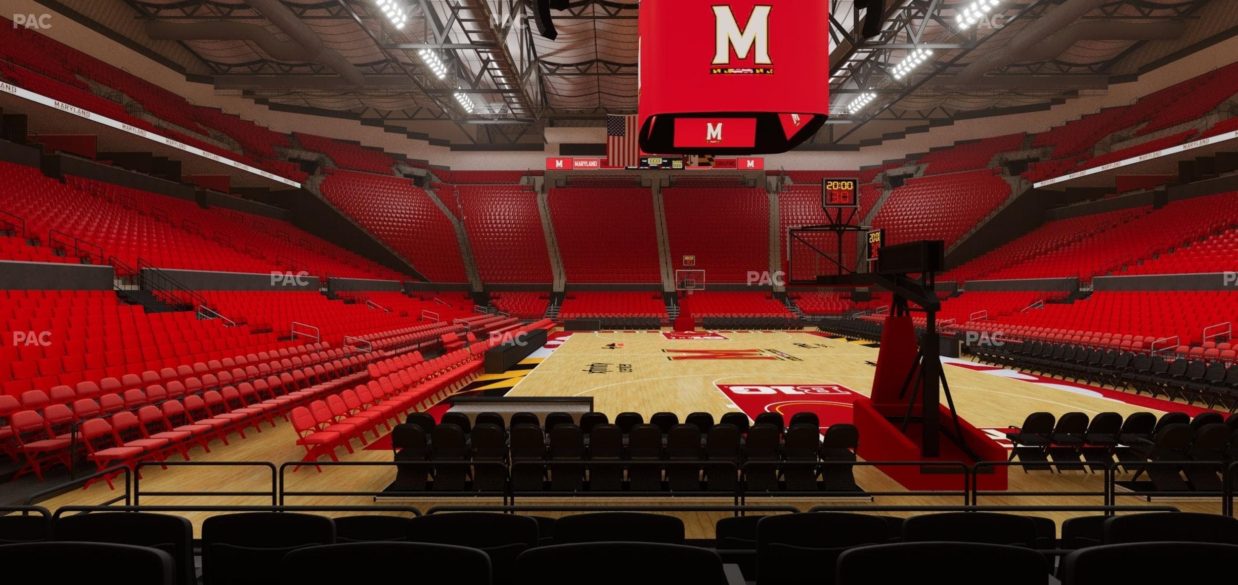 Xfinity Center - MD - Section 107 Seat View
