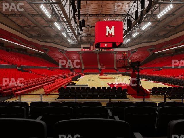 Xfinity Center - MD - Section 107 Seat View
