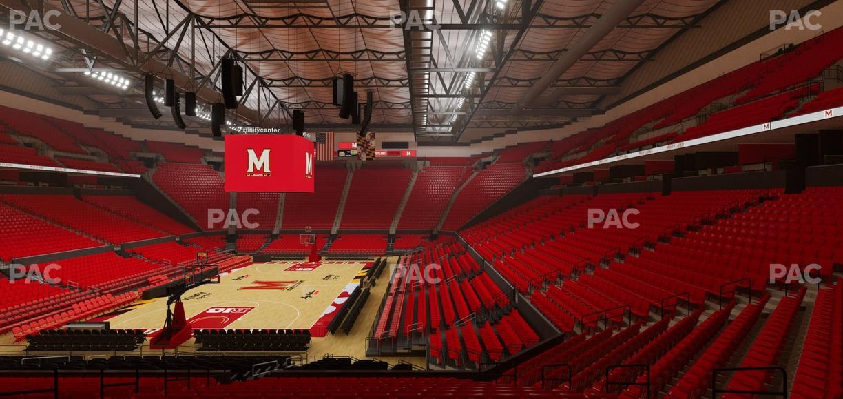 Xfinity Center - MD - Section 109 Seat View