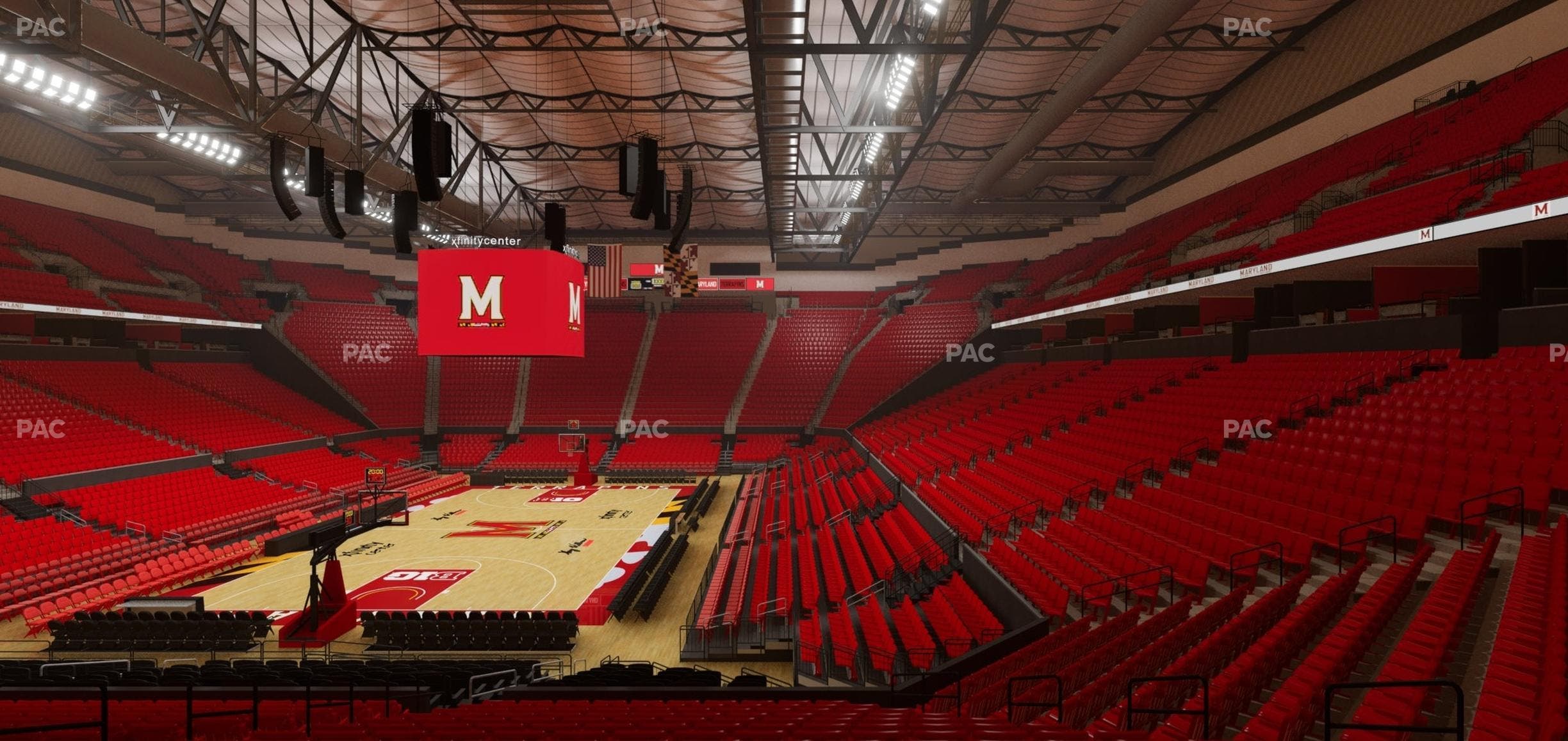 Xfinity Center - MD - Section 109 Seat View