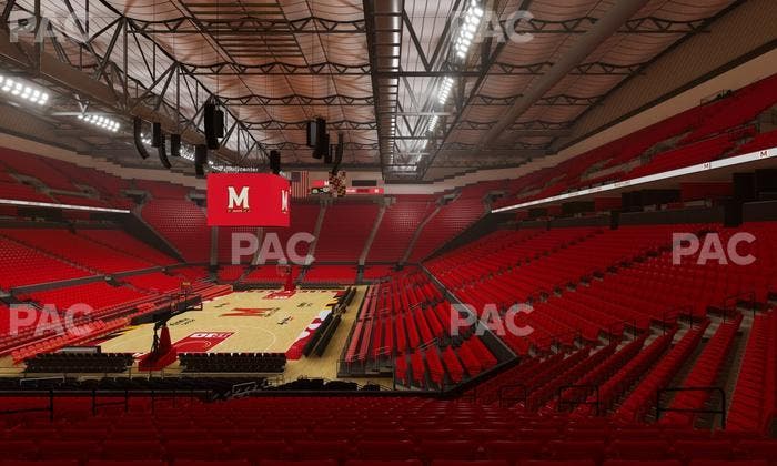 Xfinity Center - MD - Section 109 Seat View