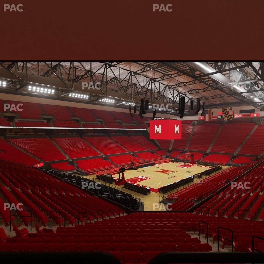 Xfinity Center - MD - Section 110 Seat View