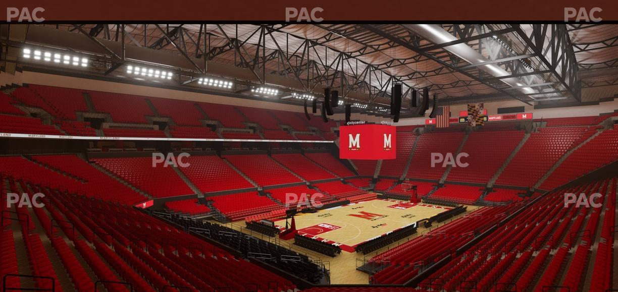 Xfinity Center - MD - Section 110 Seat View