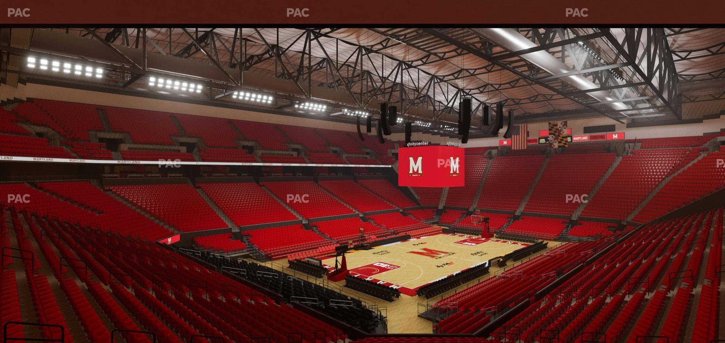 Xfinity Center - MD - Section 110 Seat View