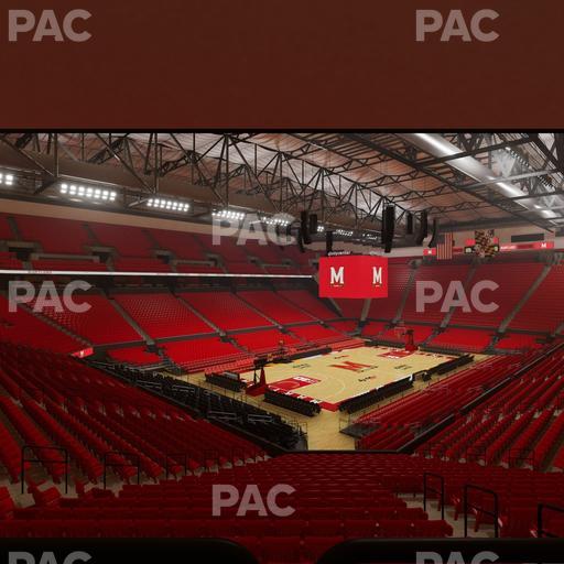 Xfinity Center - MD - Section 110 Seat View