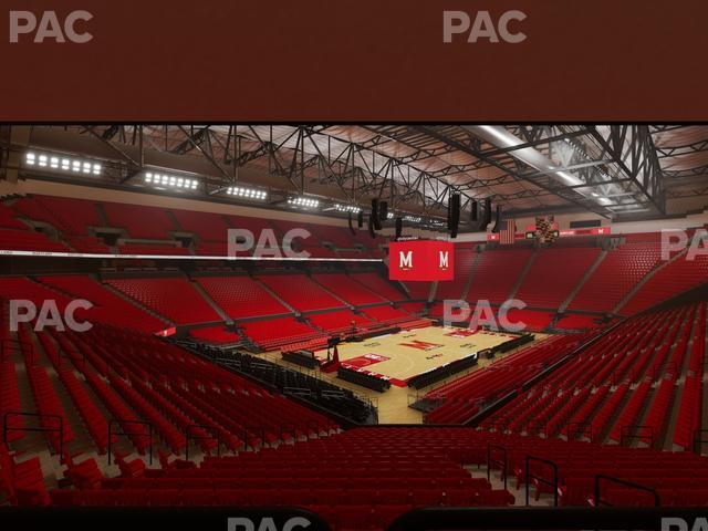 Xfinity Center - MD - Section 110 Seat View