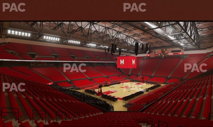 Xfinity Center - MD - Section 110 Seat View