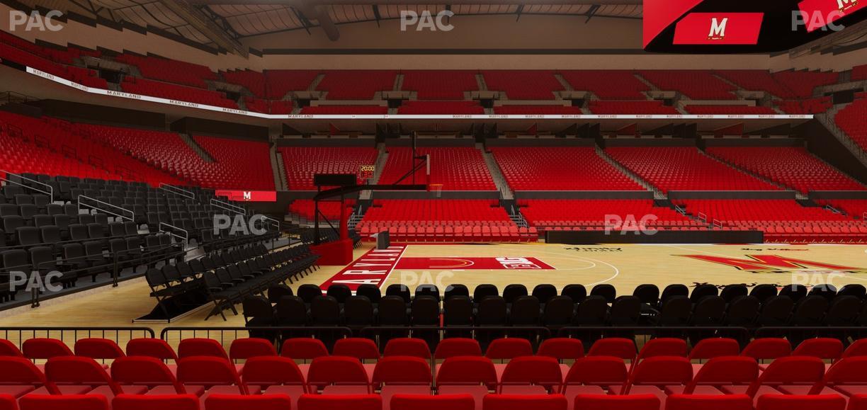 Xfinity Center - MD - Section 113 Seat View