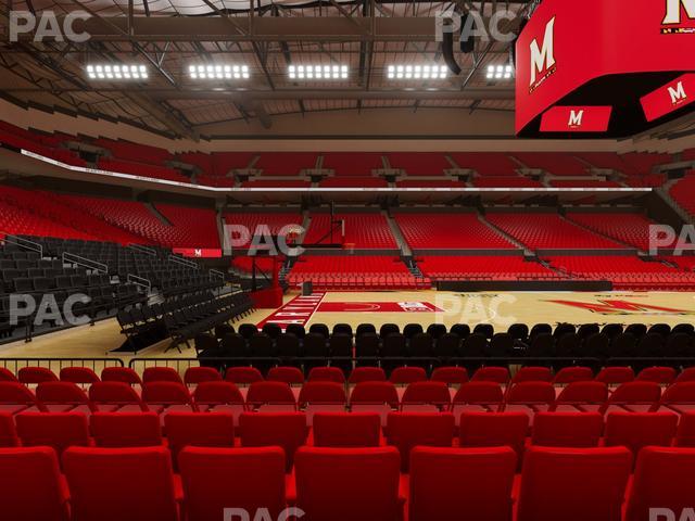 Xfinity Center - MD - Section 113 Seat View