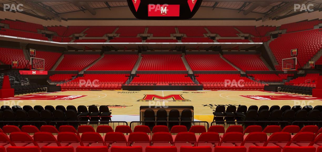 Xfinity Center - MD - Section 114 Seat View