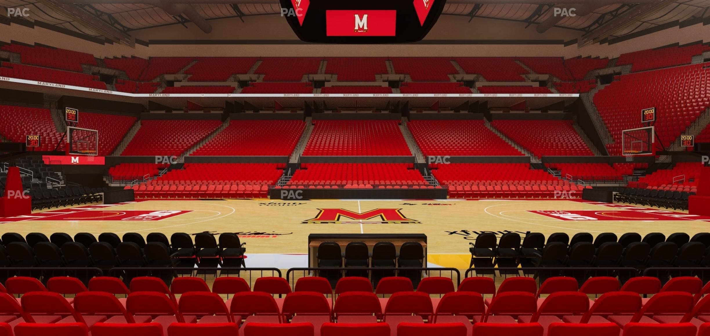 Xfinity Center - MD - Section 114 Seat View