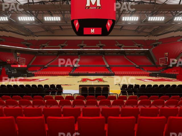Xfinity Center - MD - Section 114 Seat View