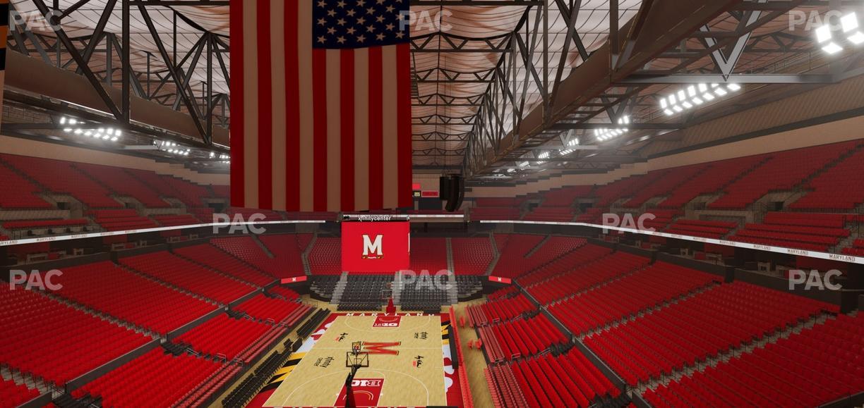 Xfinity Center - MD - Section 121 Seat View
