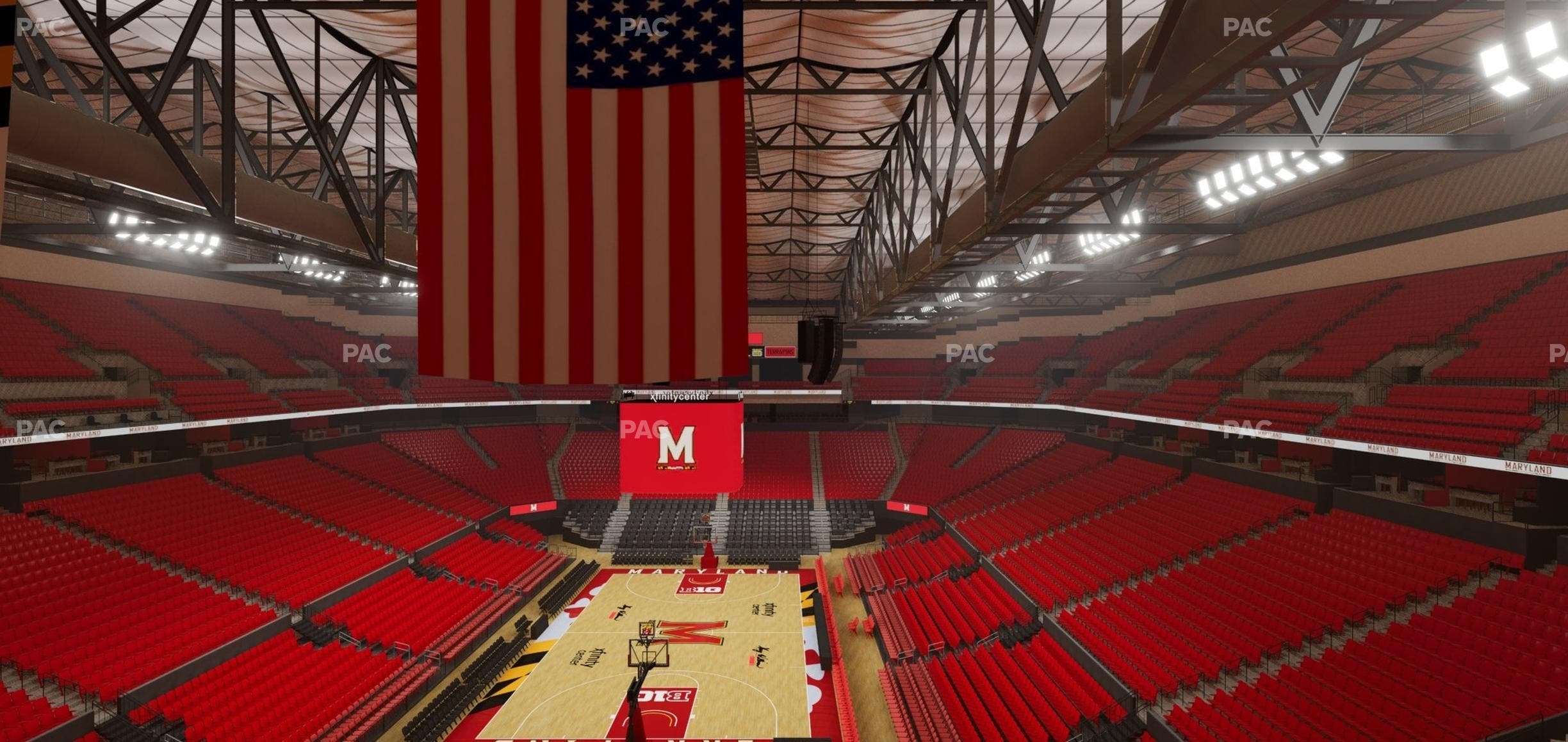 Xfinity Center - MD - Section 121 Seat View