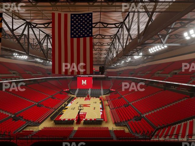 Xfinity Center - MD - Section 121 Seat View
