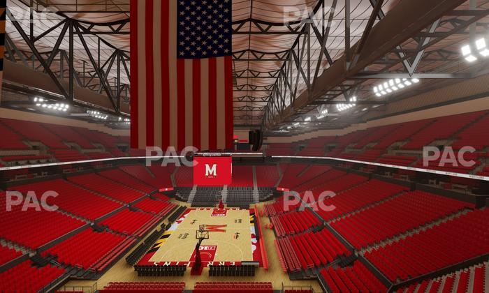 Xfinity Center - MD - Section 121 Seat View