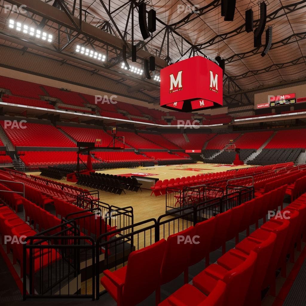 Xfinity Center - MD - Section 123 Seat View
