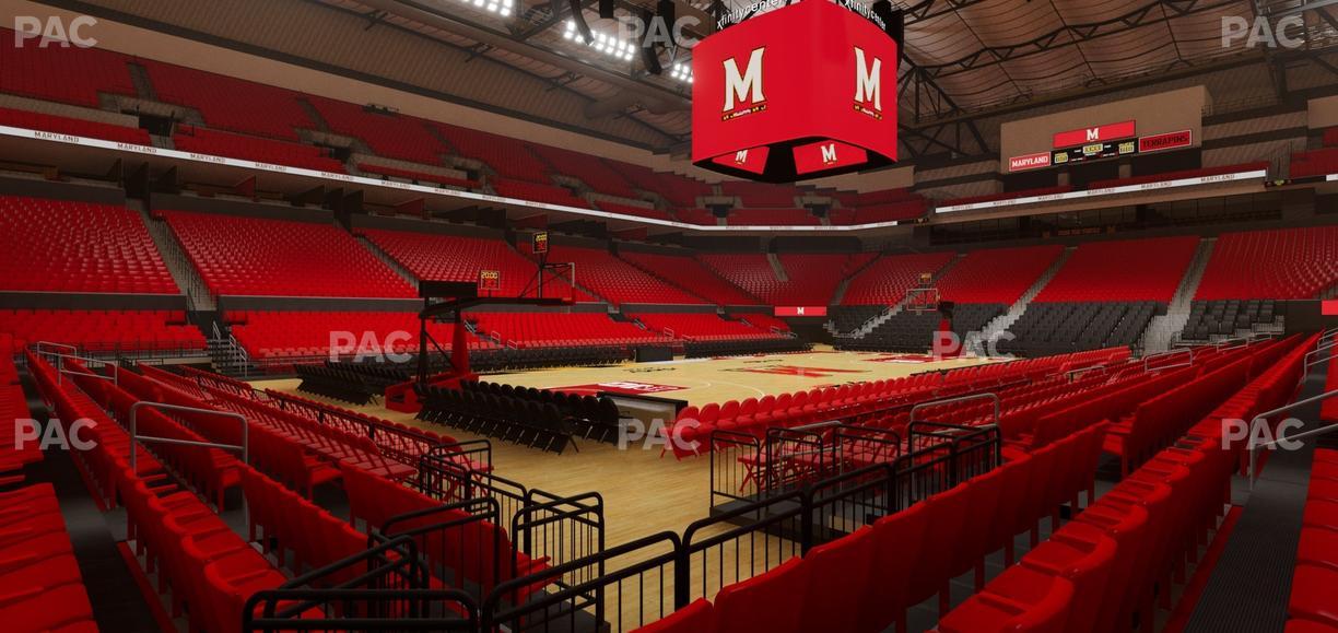 Xfinity Center - MD - Section 123 Seat View