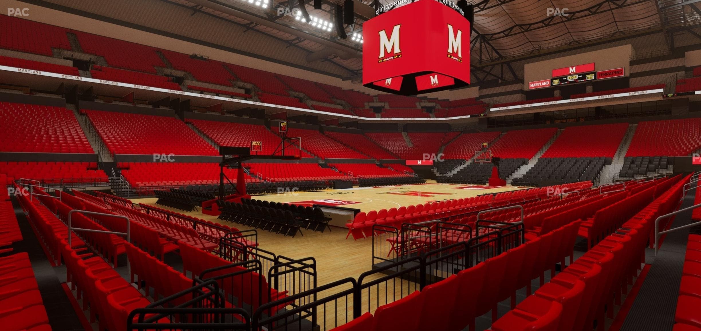 Xfinity Center - MD - Section 123 Seat View