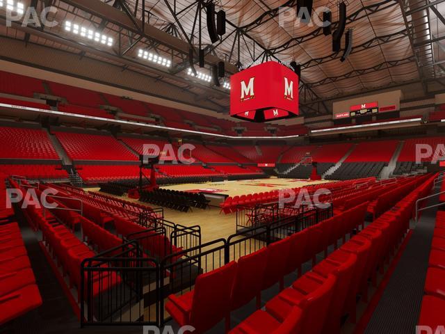Xfinity Center - MD - Section 123 Seat View
