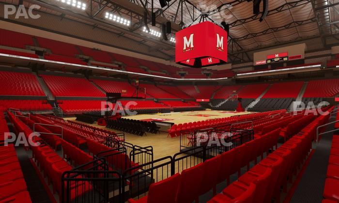 Xfinity Center - MD - Section 123 Seat View