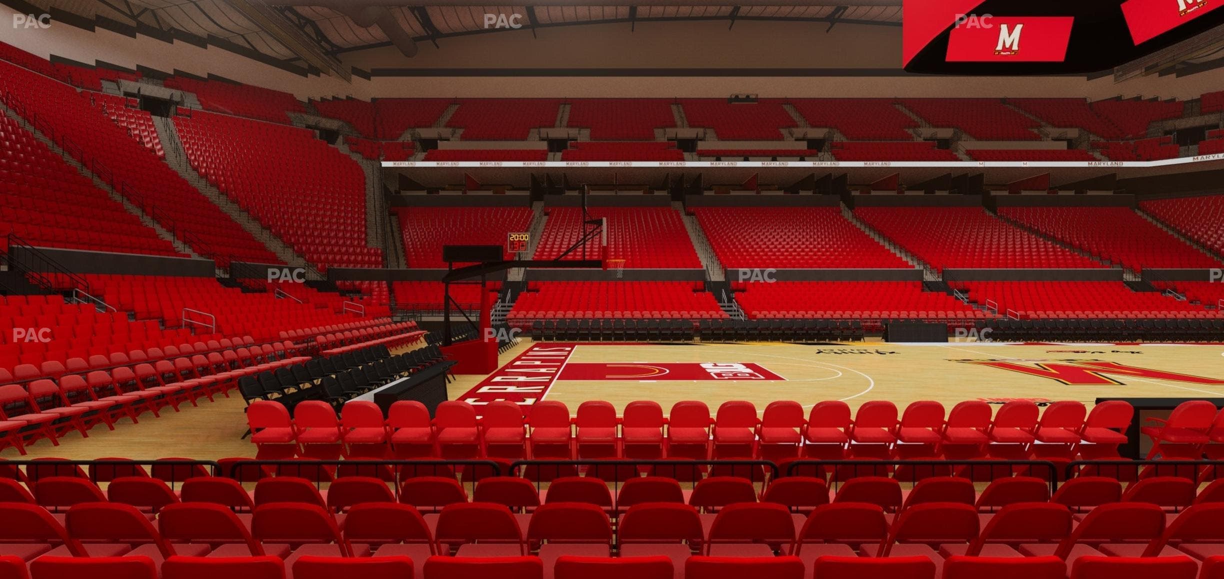 Xfinity Center - MD - Section 126 Seat View