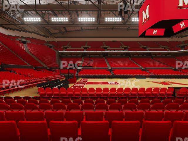 Xfinity Center - MD - Section 126 Seat View