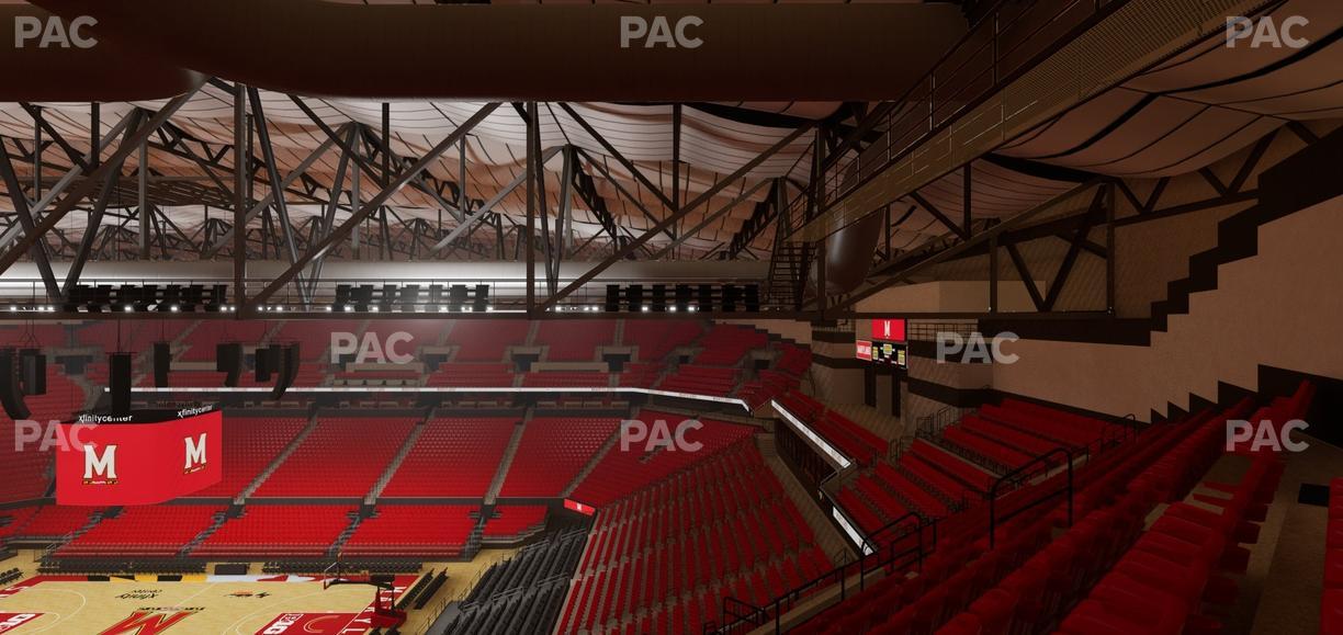 Xfinity Center - MD - Section 204 Seat View