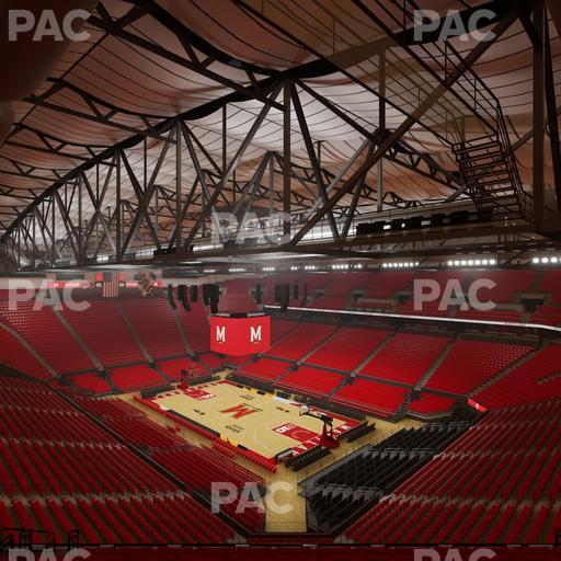 Xfinity Center - MD - Section 205 Seat View