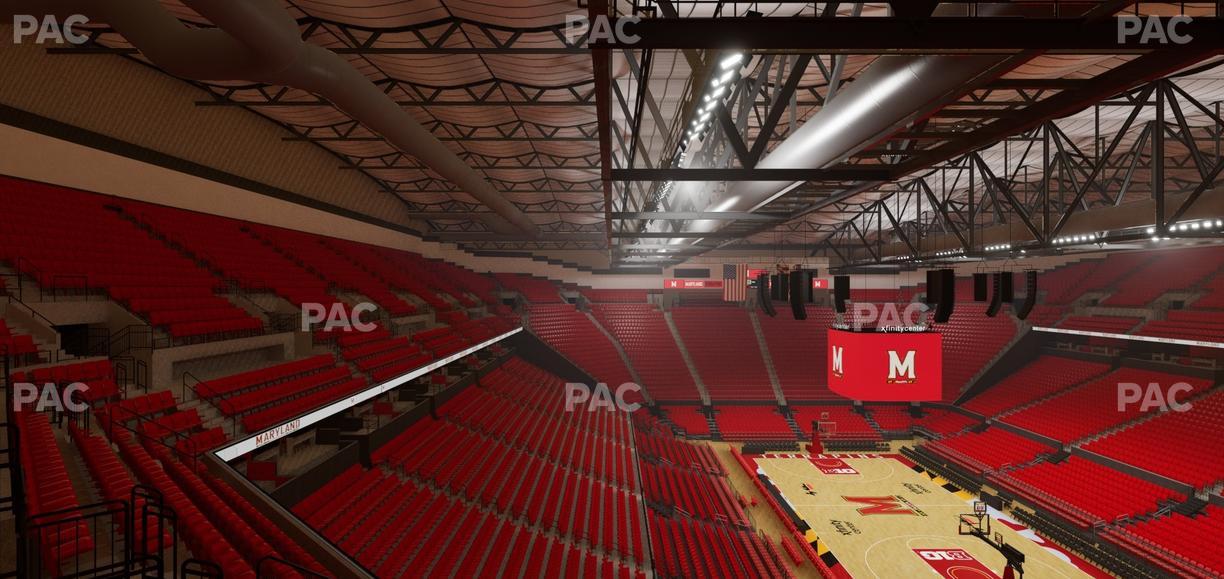 Xfinity Center - MD - Section 206 Seat View