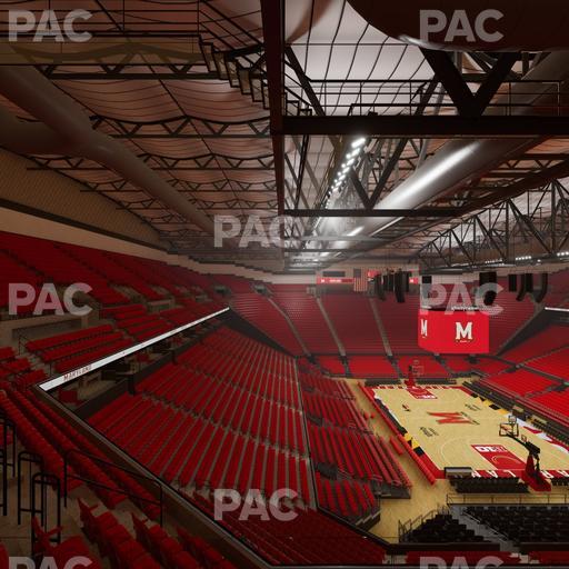Xfinity Center - MD - Section 206 Seat View