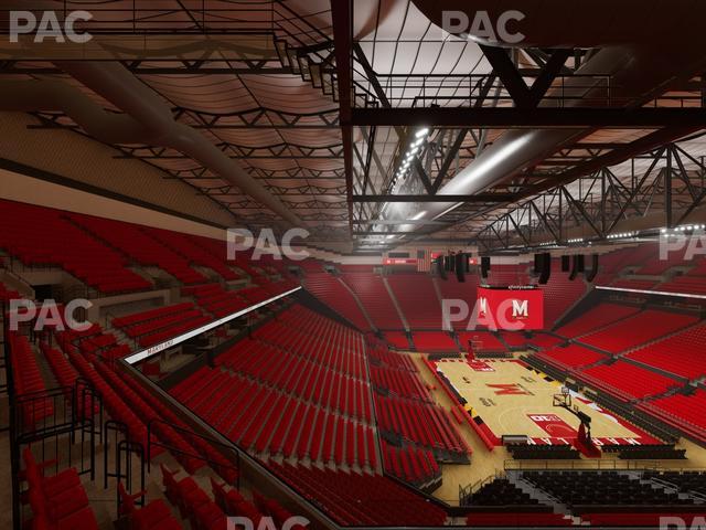 Xfinity Center - MD - Section 206 Seat View