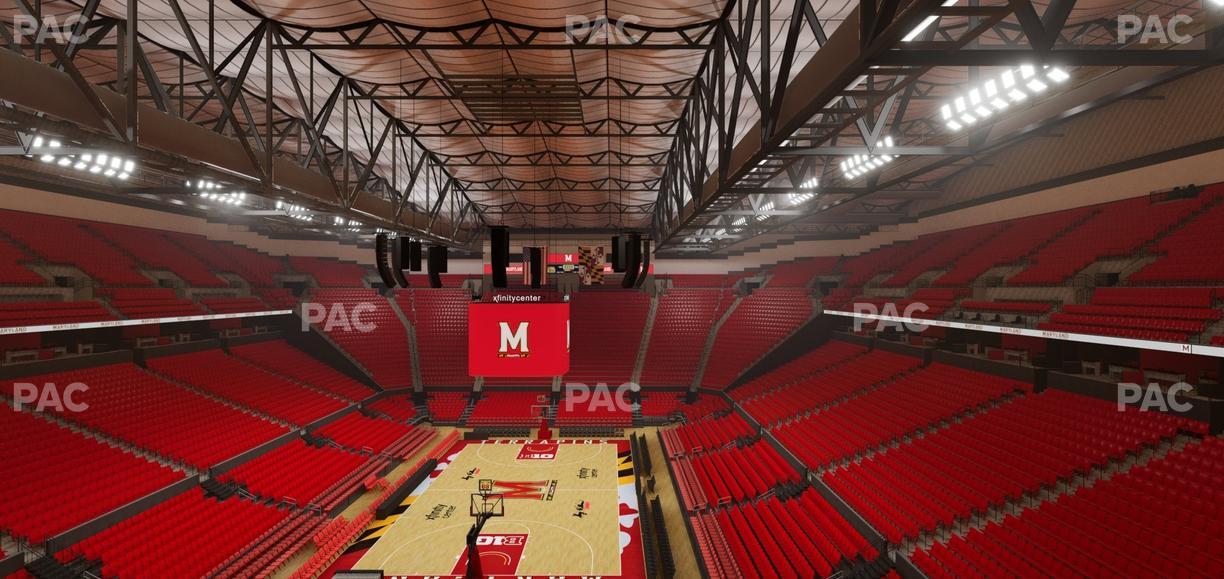 Xfinity Center - MD - Section 208 Seat View