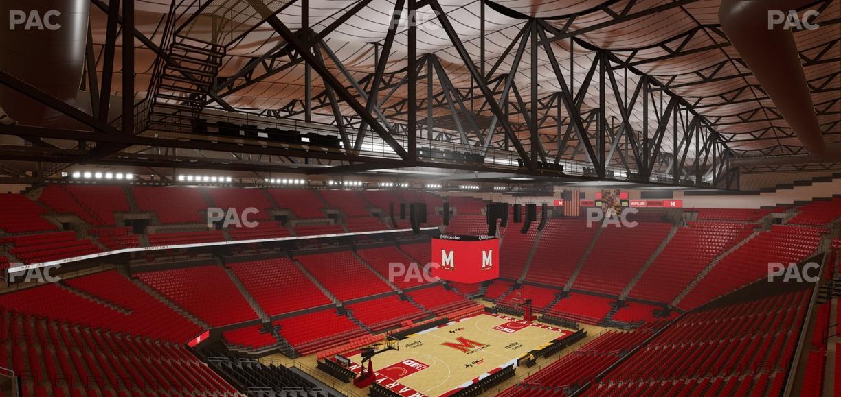 Xfinity Center - MD - Section 210 Seat View