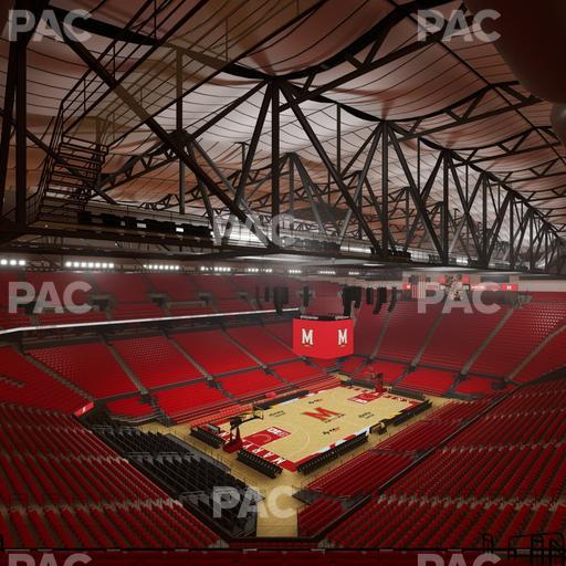 Xfinity Center - MD - Section 210 Seat View