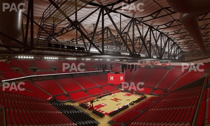Xfinity Center - MD - Section 210 Seat View