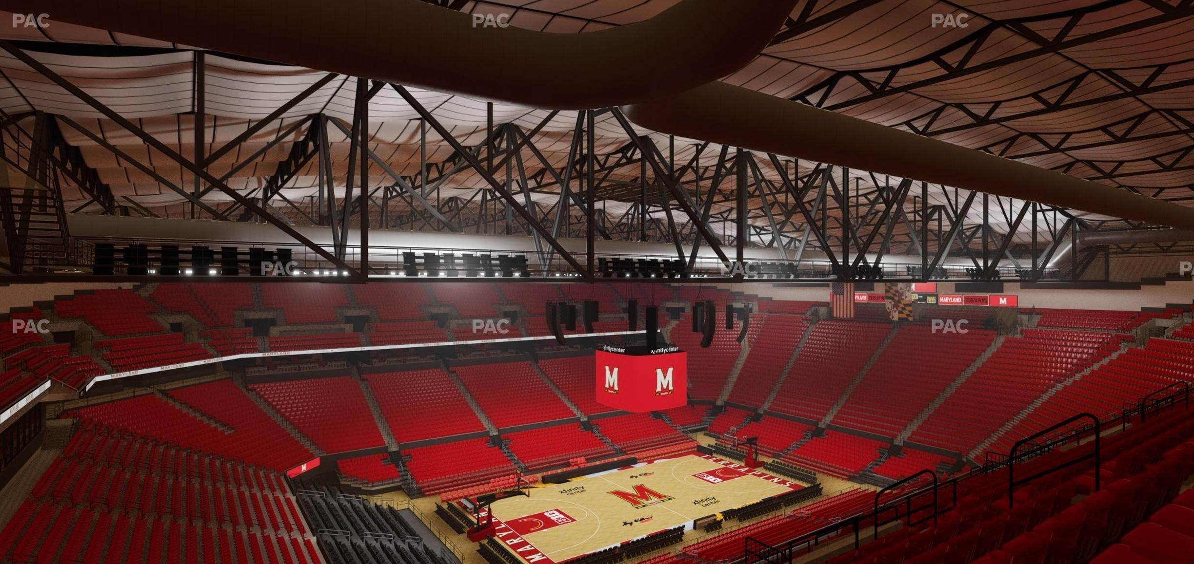 Xfinity Center - MD - Section 211 Seat View
