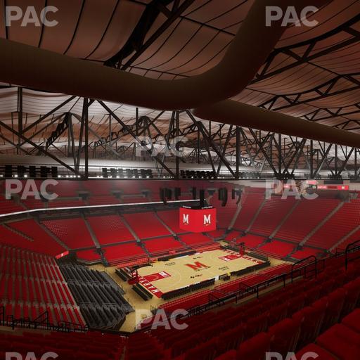 Xfinity Center - MD - Section 211 Seat View
