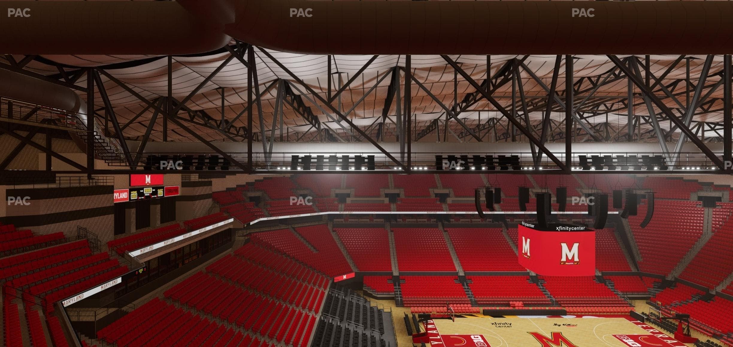 Xfinity Center - MD - Section 212 Seat View