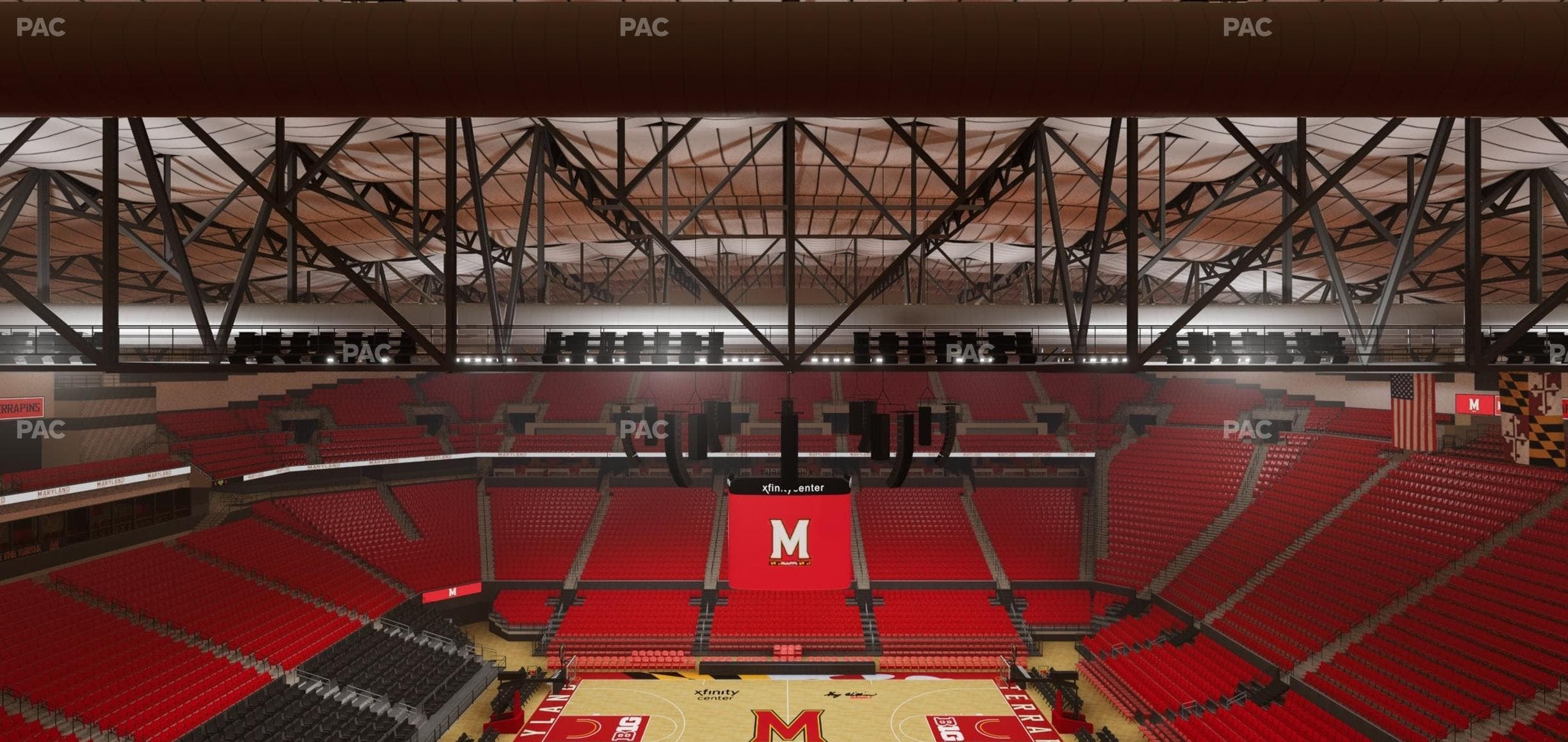 Xfinity Center - MD - Section 214 Seat View