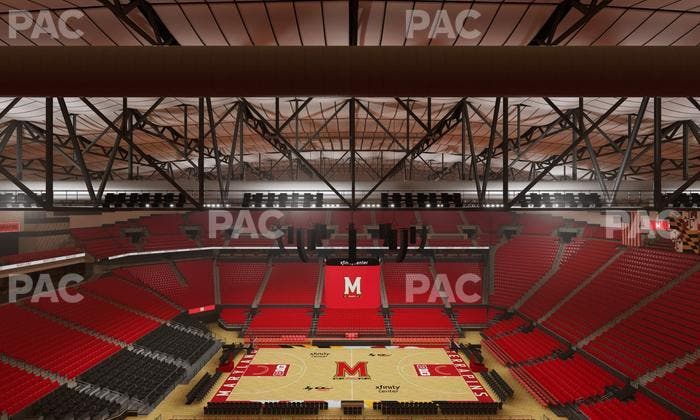 Xfinity Center - MD - Section 214 Seat View