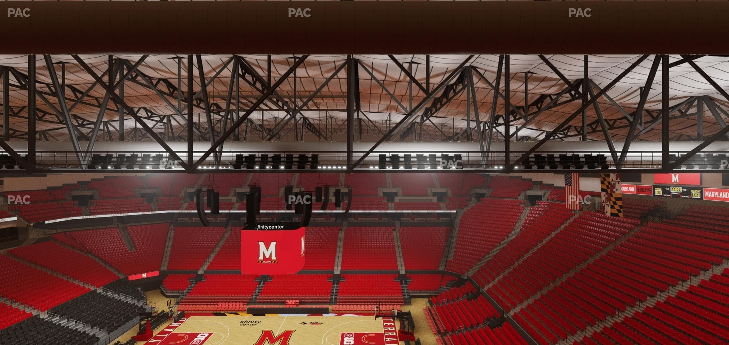 Xfinity Center - MD - Section 215 Seat View