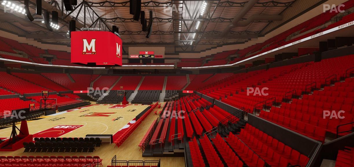 Xfinity Center - MD - Section Ga Seating Seat View