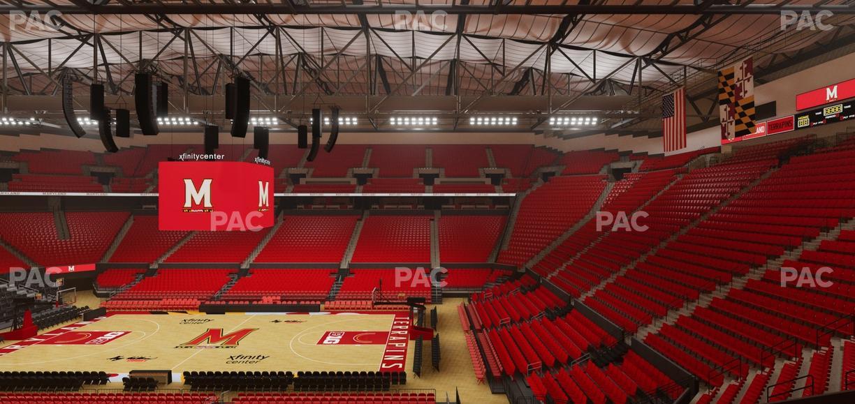 Xfinity Center - MD - Section Suite 3 Seat View