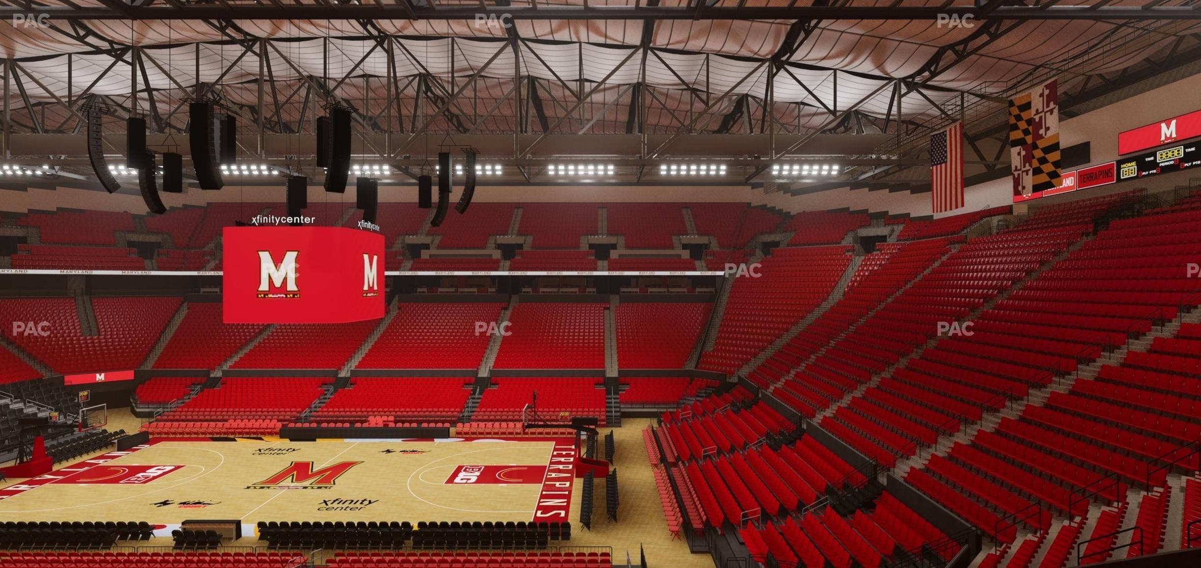Xfinity Center - MD - Section Suite 3 Seat View