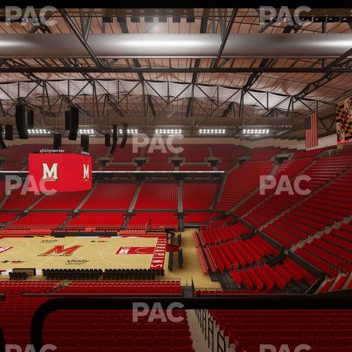 Xfinity Center - MD - Section Suite 3 Seat View