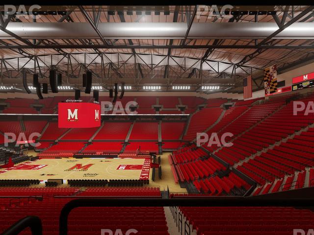 Xfinity Center - MD - Section Suite 3 Seat View