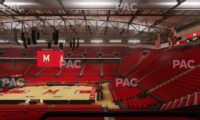 Xfinity Center - MD - Section Suite 3 Seat View
